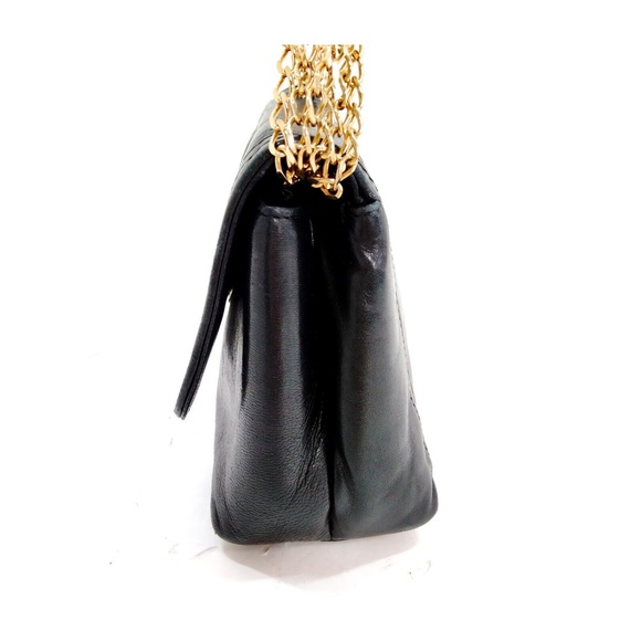 CHANEL - Shoulder Bag Coco Mark Black Lamb Skin R1.006 - Picture 3 of 11